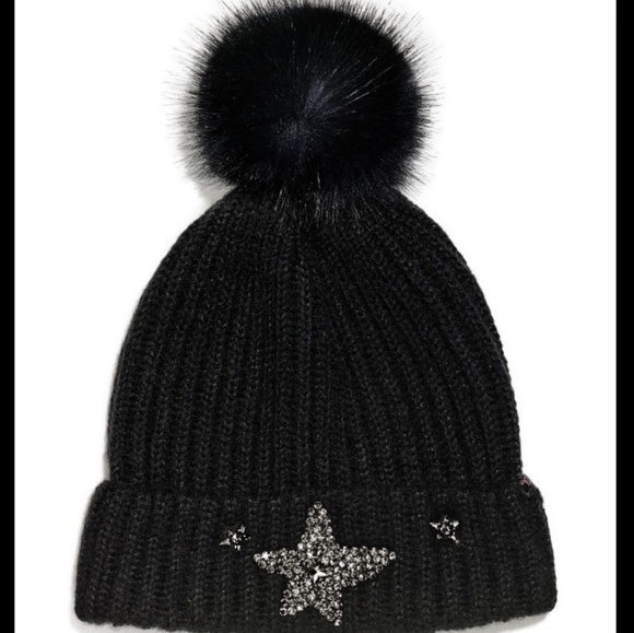 VS Beanie with faux fur Pom Pom - Picture 1 of 3